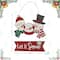 Glitzhome® 12.75" Christmas Snowman Family Wall Décor